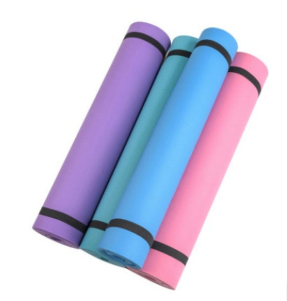 Tapis de Yoga Super Confort en EVA – Léger, Antidérapant, Épaisseur 4 mm ou 6 mm.