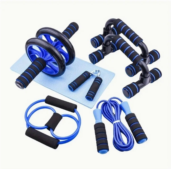 Kit de Musculation 7-en-1 pour Entraînement Complet à Domicile.