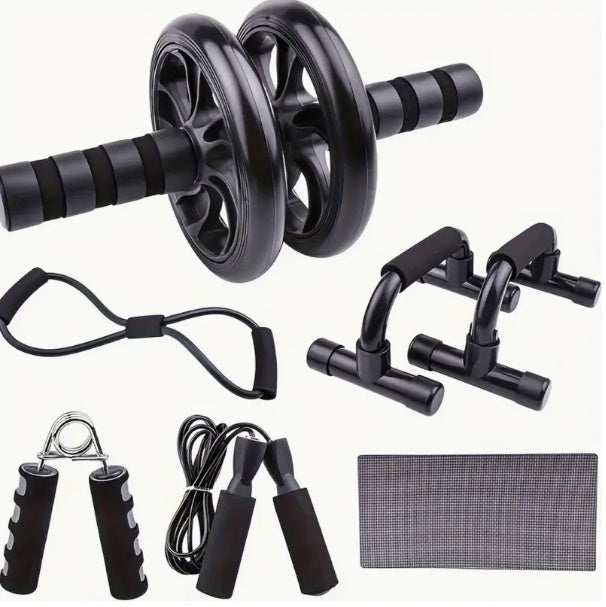 Kit de Musculation 7-en-1 pour Entraînement Complet à Domicile.